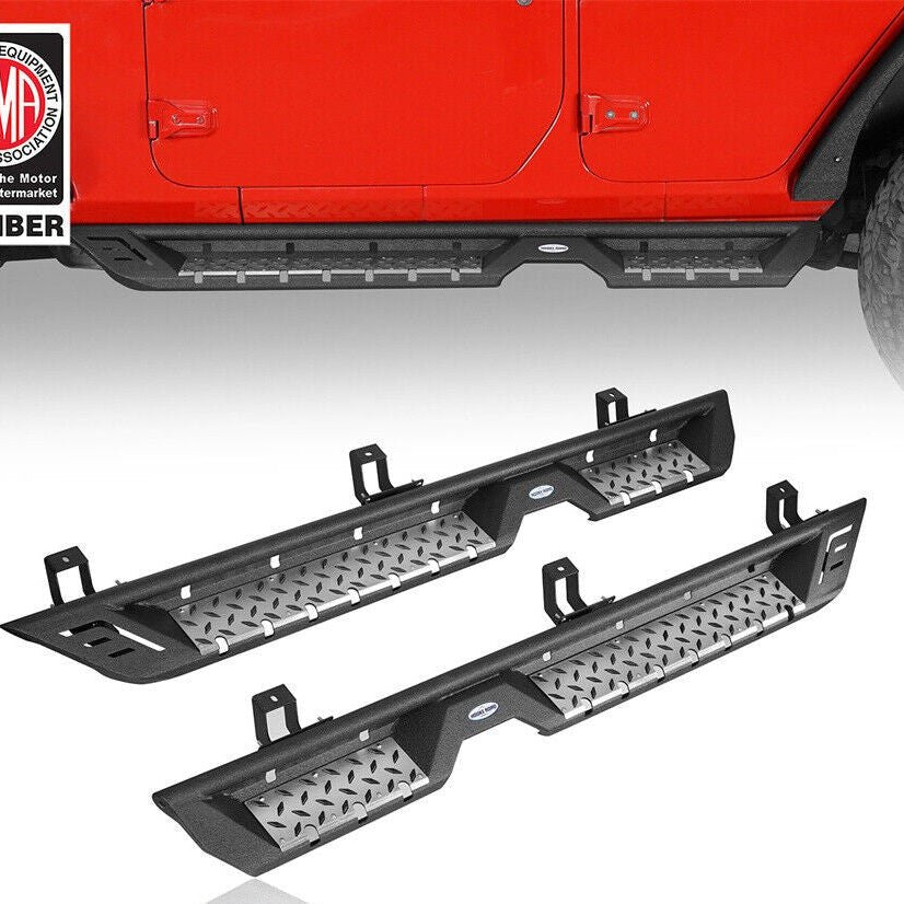 Running Board Nerf Side Step Bars for 2018-2024 Jeep Wrangler JL