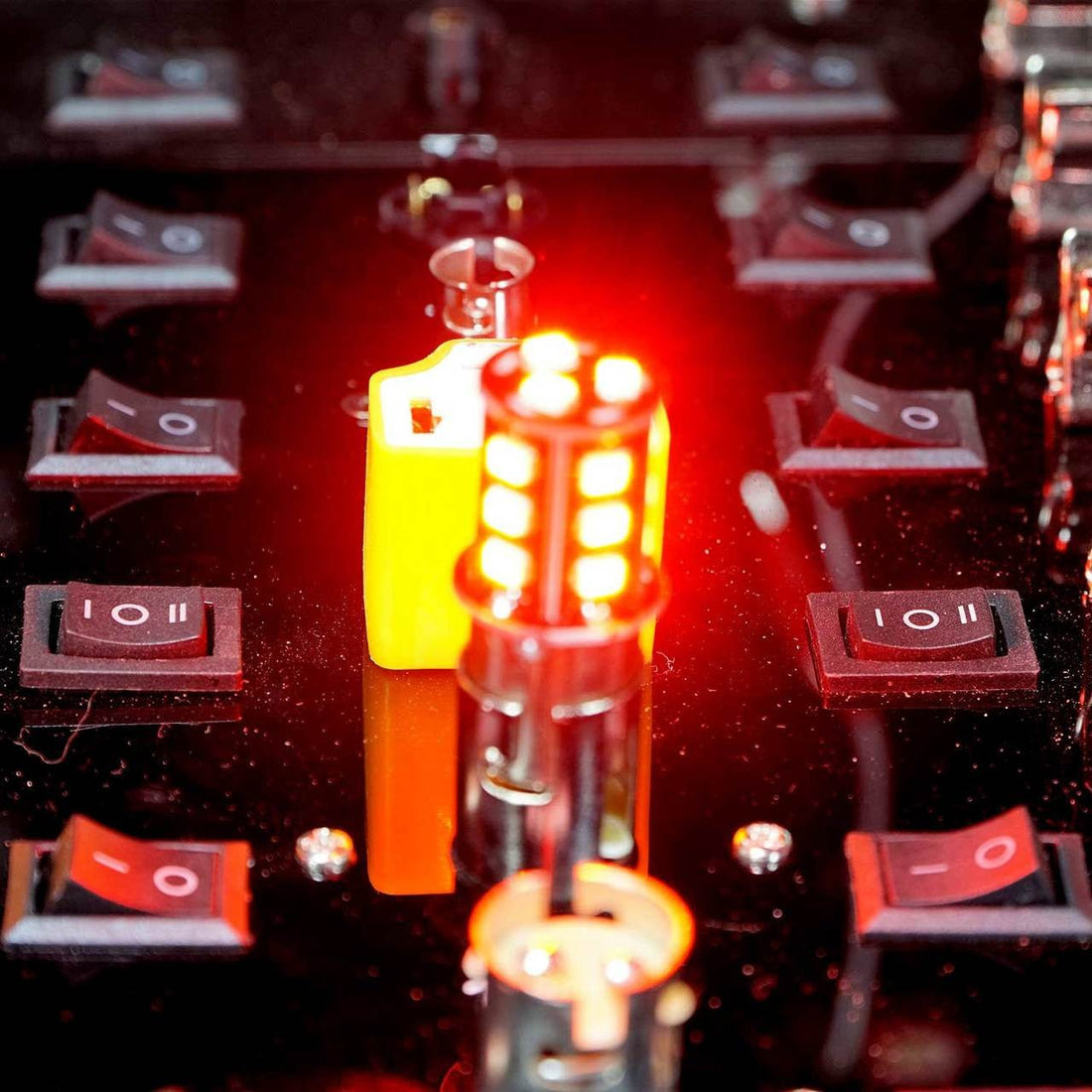 1157 LED Bulb with Brake Light Flasher Flashing Pattern (2 Pack)