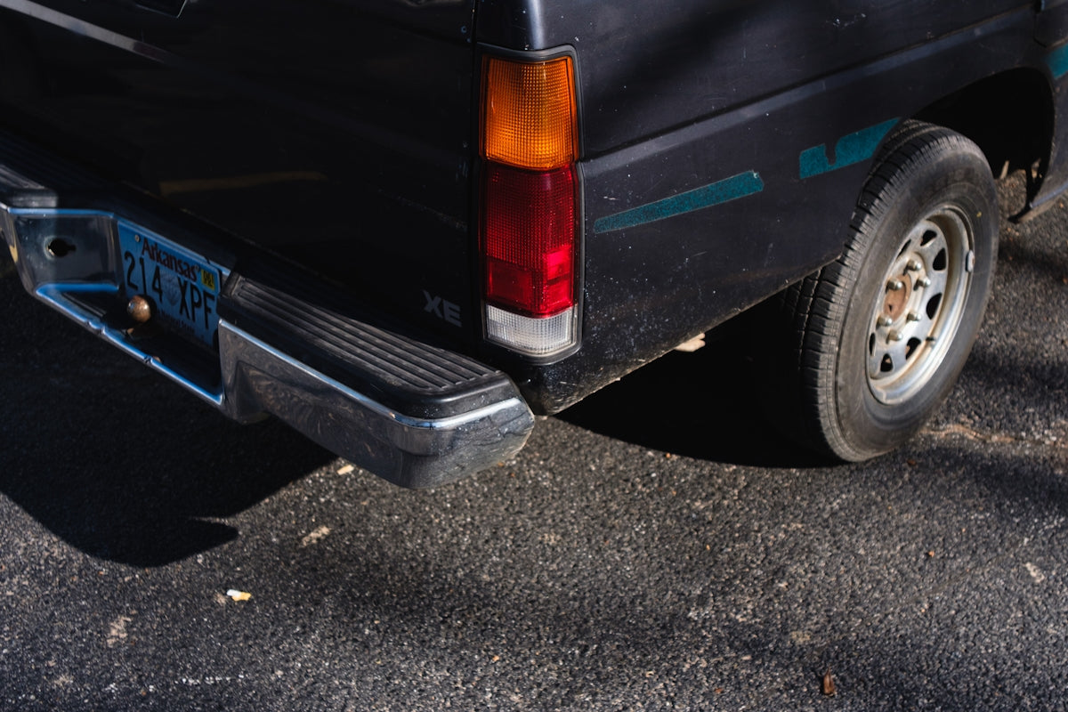 black and silver bumper