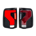 Black Sequential LED Tail Lights Pair for Ford F-150 Styleside (2004-2008)