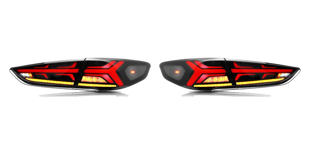 Smoked Sequential LED Tail Lights Pair for Hyundai Sonata (2018-2019)