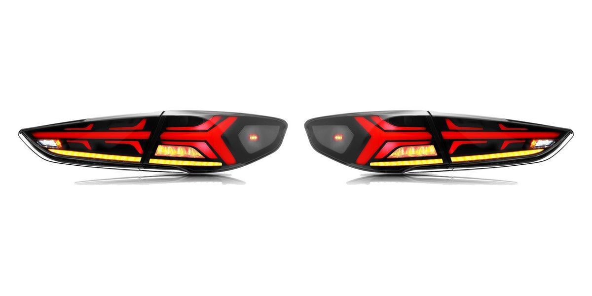 Smoked Sequential LED Tail Lights Pair for Hyundai Sonata (2018-2019)