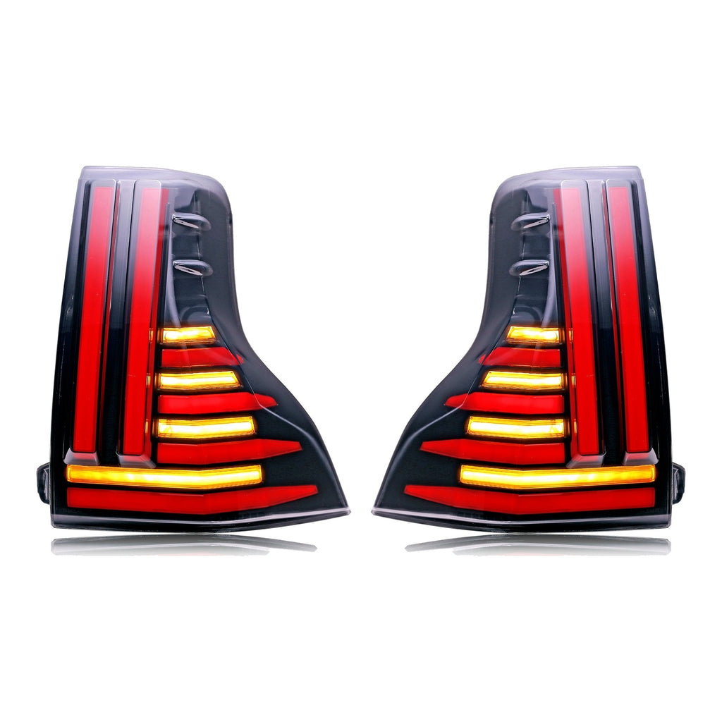 Smoked Sequential LED Tail Lights Pair for Lexus GX460 (2010-2023)