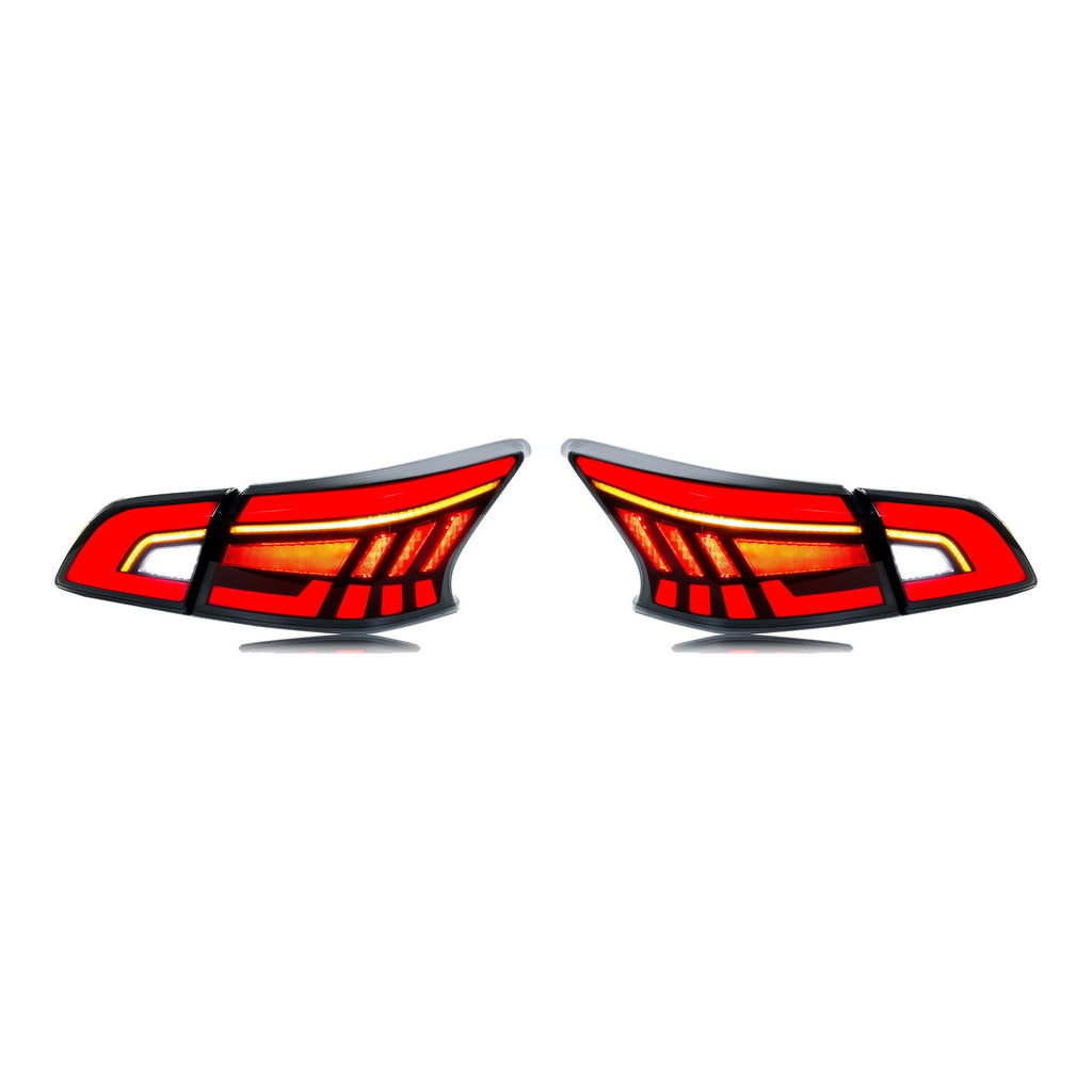 Smoked Sequential LED Tail Lights Pair for Nissan Sentra (2013-2019)