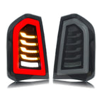 Black Sequential LED Tail Lights Pair for Chrysler 300 / 300C / 300S (2015-2023)