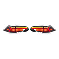 Black Sequential LED Tail Lights Pair for Toyota RAV4 (2019-2024)