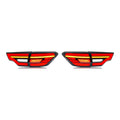 Black Sequential LED Tail Lights Pair for Toyota Highlander LE / SE (2014-2019)