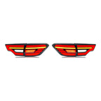 Black Sequential LED Tail Lights Pair for Toyota Highlander LE / SE (2014-2019)