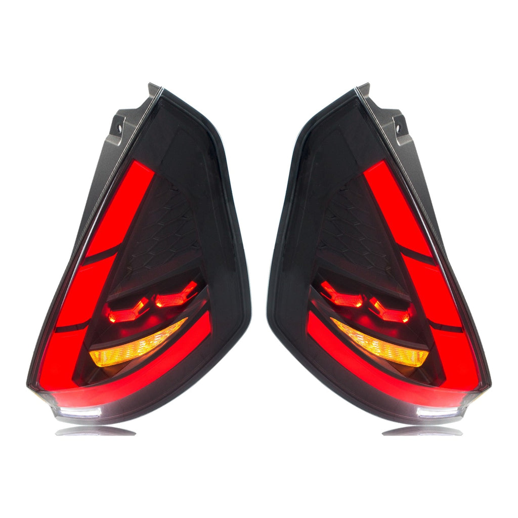 Smoked Sequential LED Tail Lights Pair for Ford Fiesta Hatchback (2011-2019)