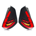 Smoked Sequential LED Tail Lights Pair for Ford Fiesta Hatchback (2011-2019)
