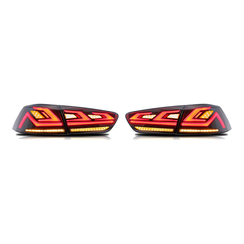 Smoked Sequential LED Tail Lights Pair for Mitsubishi Lancer / Lancer Evolution X (2008-2017)