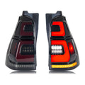 Black Sequential LED Tail Lights Pair for Toyota 4Runner (2003-2009)