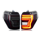 Black Sequential LED Tail Lights Pair for Toyota 4Runner (2010-2024)