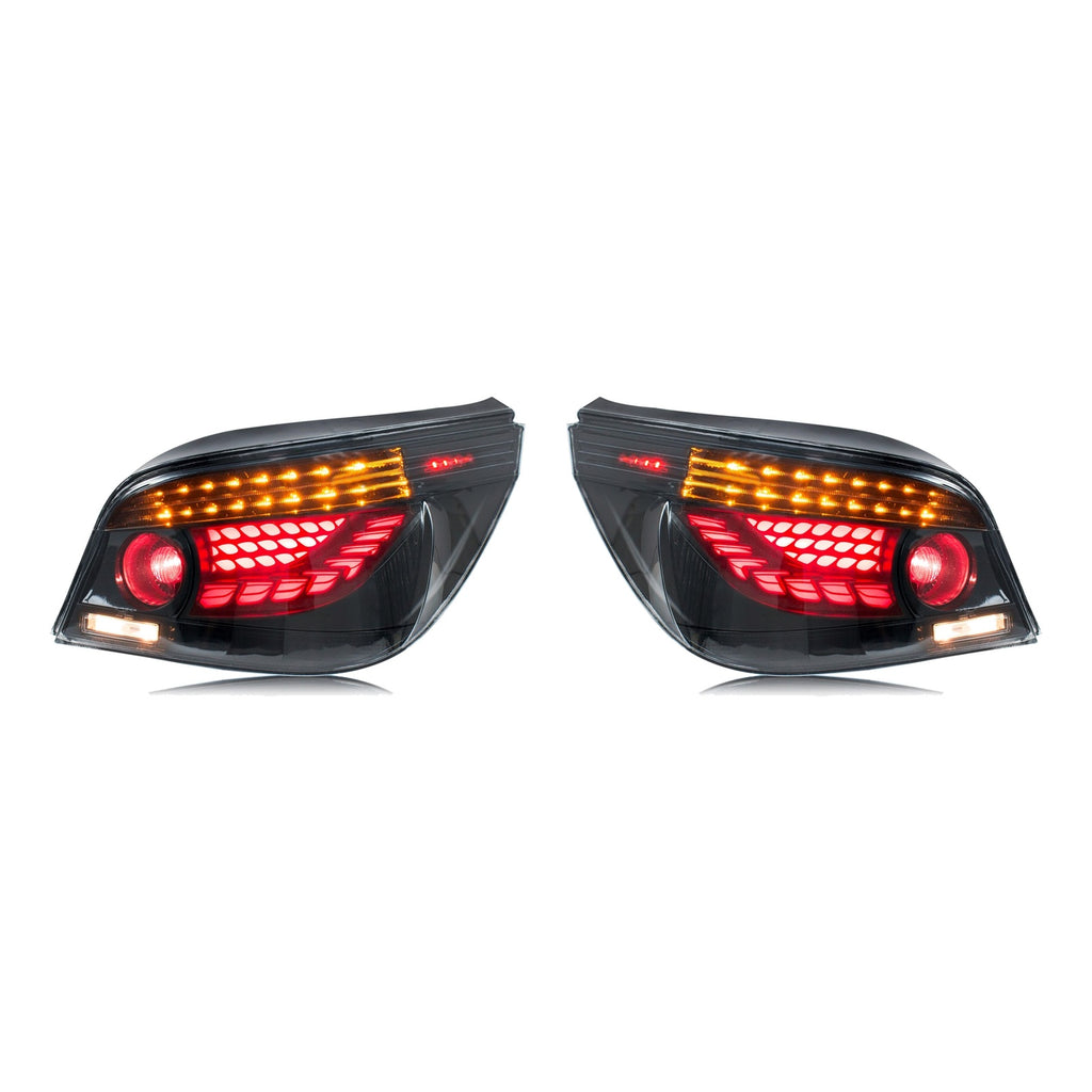 Smoked Sequential LED Tail Lights Pair for BMW 5 Series E60 / M5 (2004-2010)