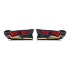 Black Sequential LED Tail Lights Pair for Honda Accord Sedan (2018-2022)