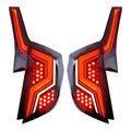 Smoked Sequential LED Tail Lights Pair for Honda Fit (2015-2020)