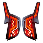 Smoked Sequential LED Tail Lights Pair for Honda Fit (2015-2020)