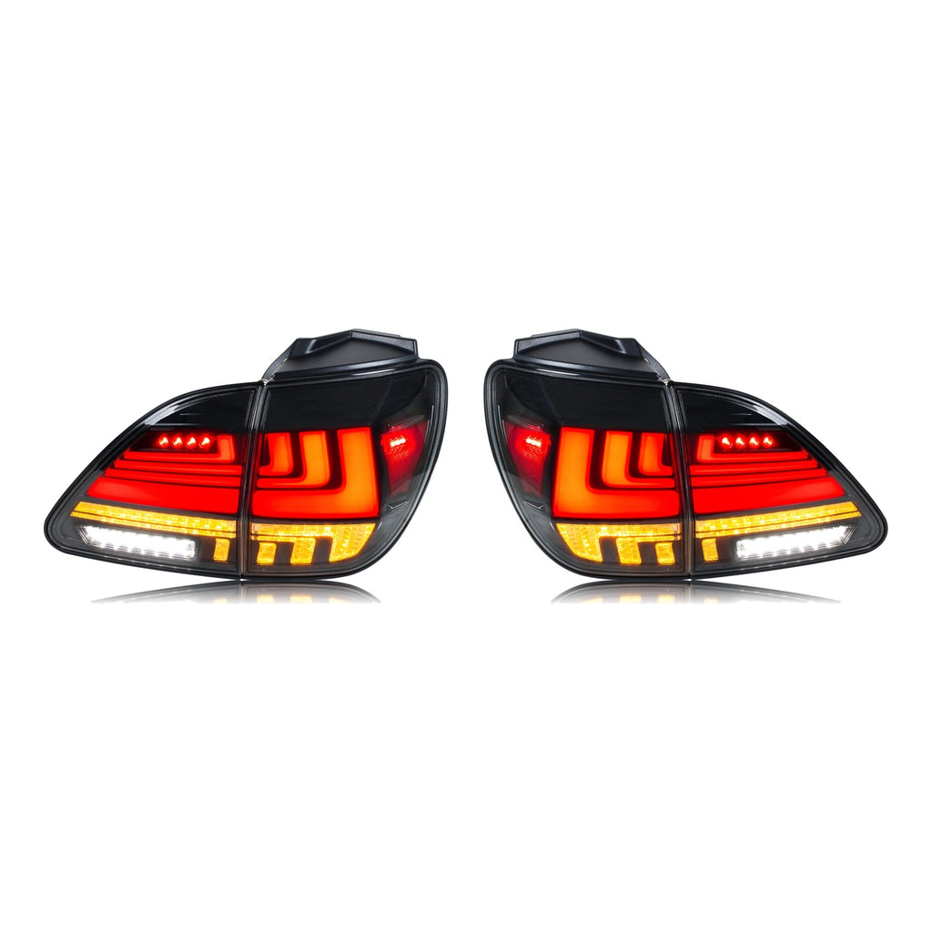 Clear Sequential LED Tail Lights Pair for Lexus RX300 (1999-2000)