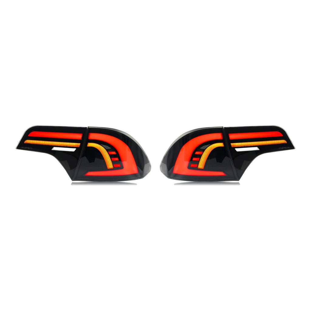 Smoked Sequential LED Tail Lights Pair for Honda Civic Sedan (2006-2011)
