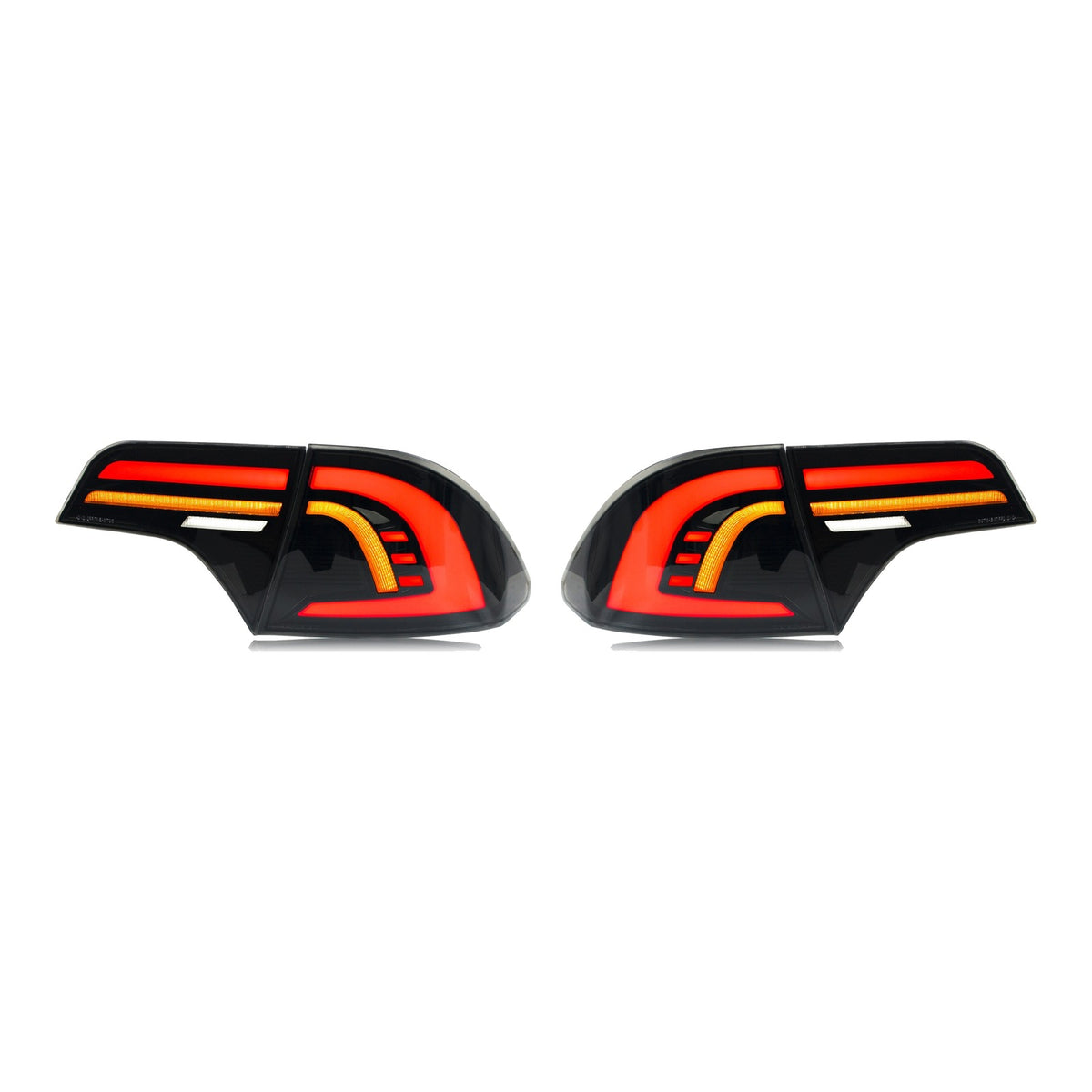 Smoked Sequential LED Tail Lights Pair for Honda Civic Sedan (2006-2011)