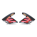 Smoked Sequential LED Tail Lights Pair for Honda Civic Hatchback (2017-2021)