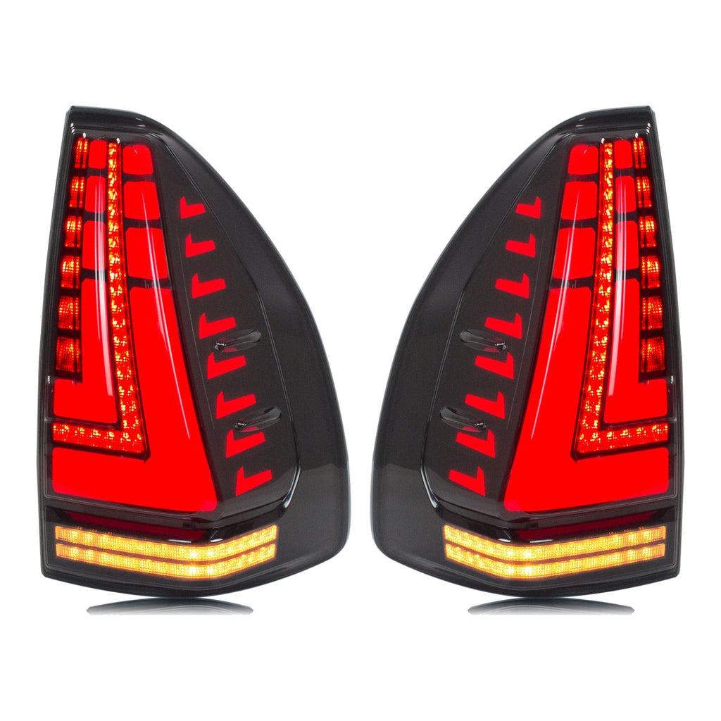 Smoked Sequential LED Tail Lights Pair for Lexus GX470 (2003-2009)