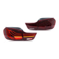 Red Sequential LED Tail Lights Pair for BMW 4 Series F32 / F36 / M4 F82 (2014-2020)