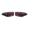 Smoked Sequential LED Tail Lights Pair for VW Jetta Sedan (2015-2018)