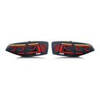 Smoked Sequential LED Tail Lights Pair for VW Jetta Sedan (2015-2018)