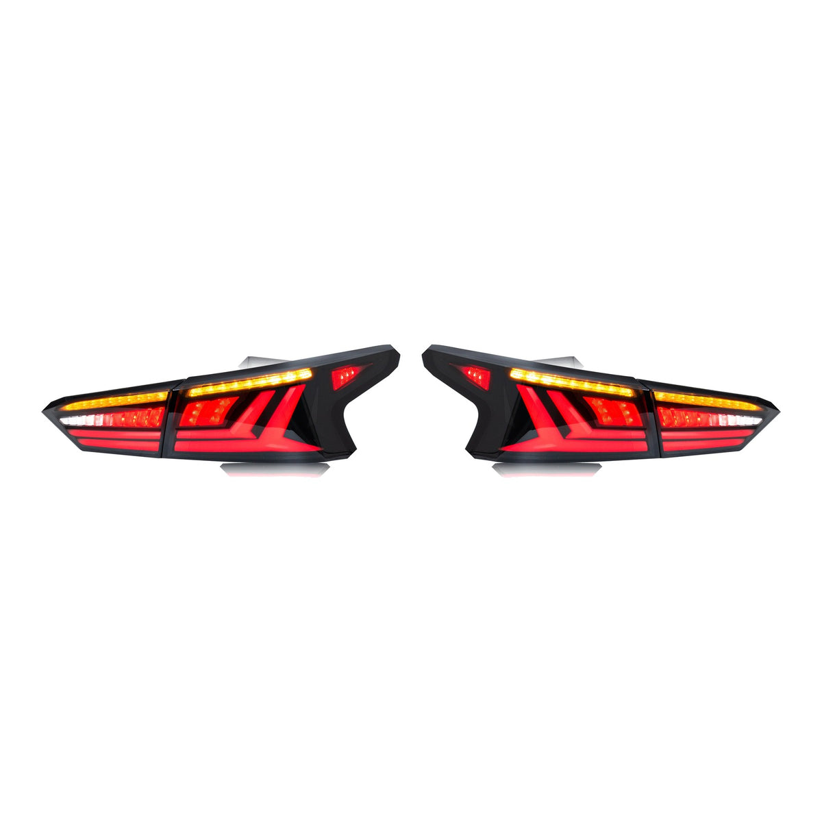 Black Sequential LED Tail Lights Pair for Nissan Altima SR / SV (2019-2025)