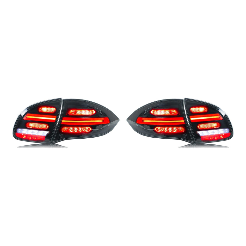 Clear Sequential LED Tail Lights Pair for Porsche Cayenne (2011-2014)