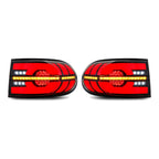 Smoked Sequential LED Tail Lights Pair for Toyota FJ Cruiser (2007-2014)