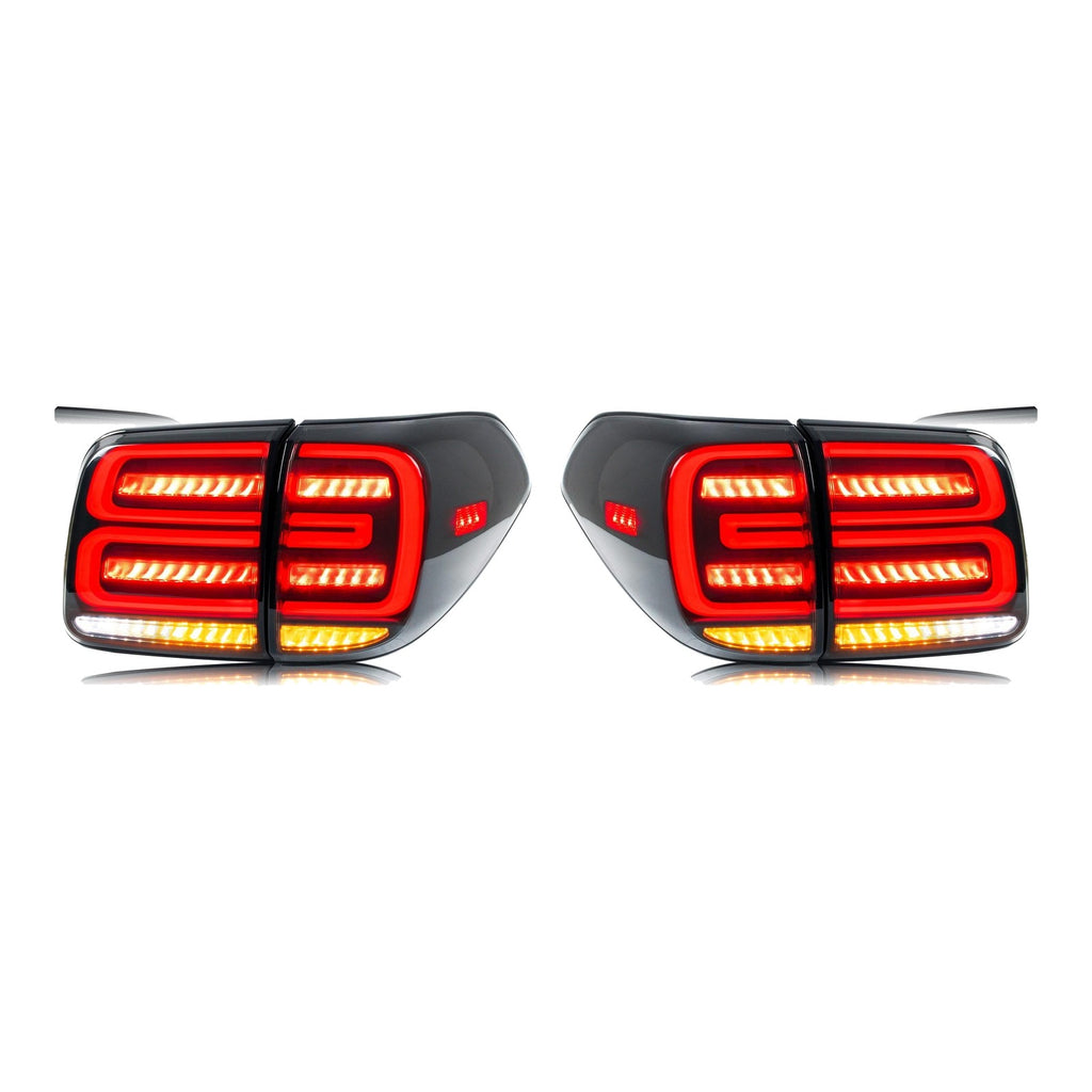 Smoked Sequential LED Tail Lights Pair for Nissan Armada (2017-2020)