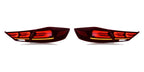 Red Sequential LED Tail Lights Pair for Hyundai Elantra Sedan (2017-2018)