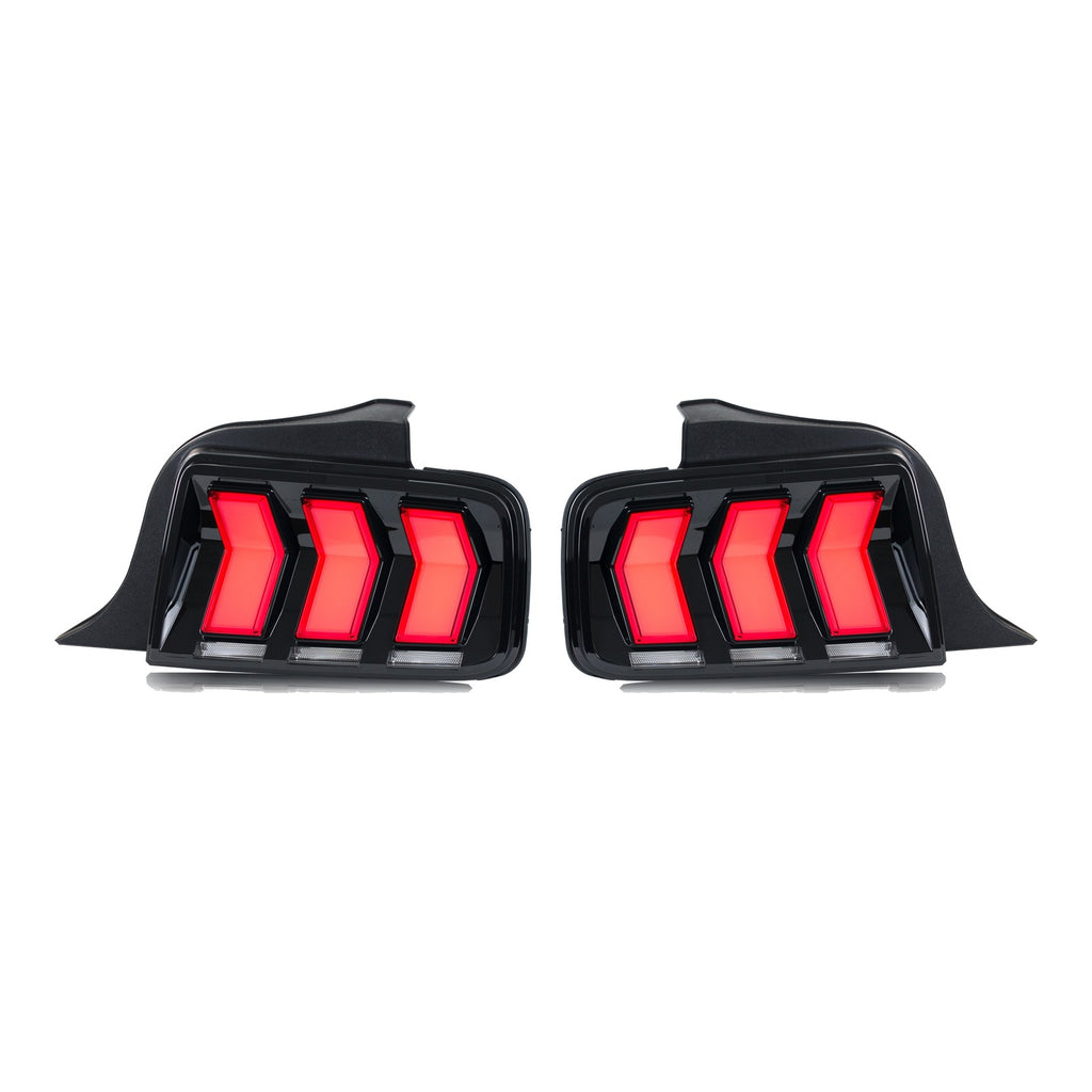 Clear Sequential LED Tail Lights Pair for Ford Mustang (2005-2009)