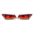Red Sequential LED Tail Lights Pair for Lexus ES350 (2007-2012)