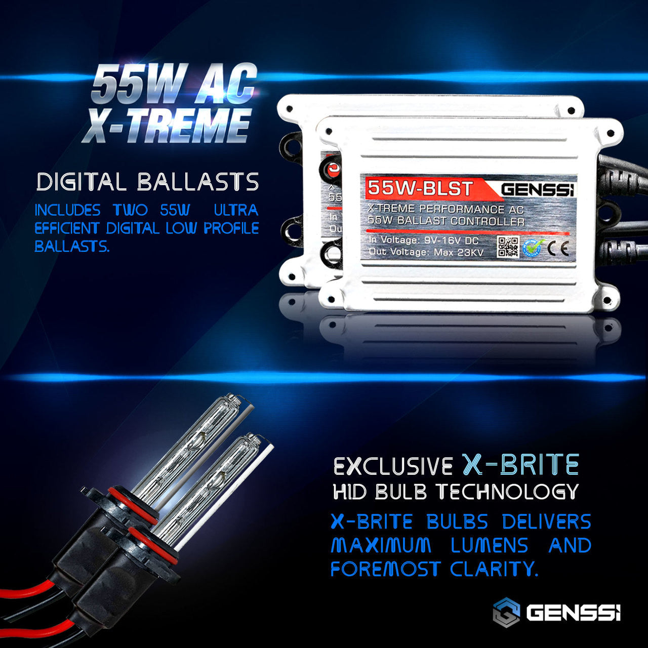 HID Kit Conversion X-treme Performance Xenon AC 55W Lighting