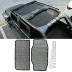 Twin Mesh Bikini Shade Top Cover for Jeep Wrangler JL 4DR 2018 - 2023 - GENSSI Exterior Part