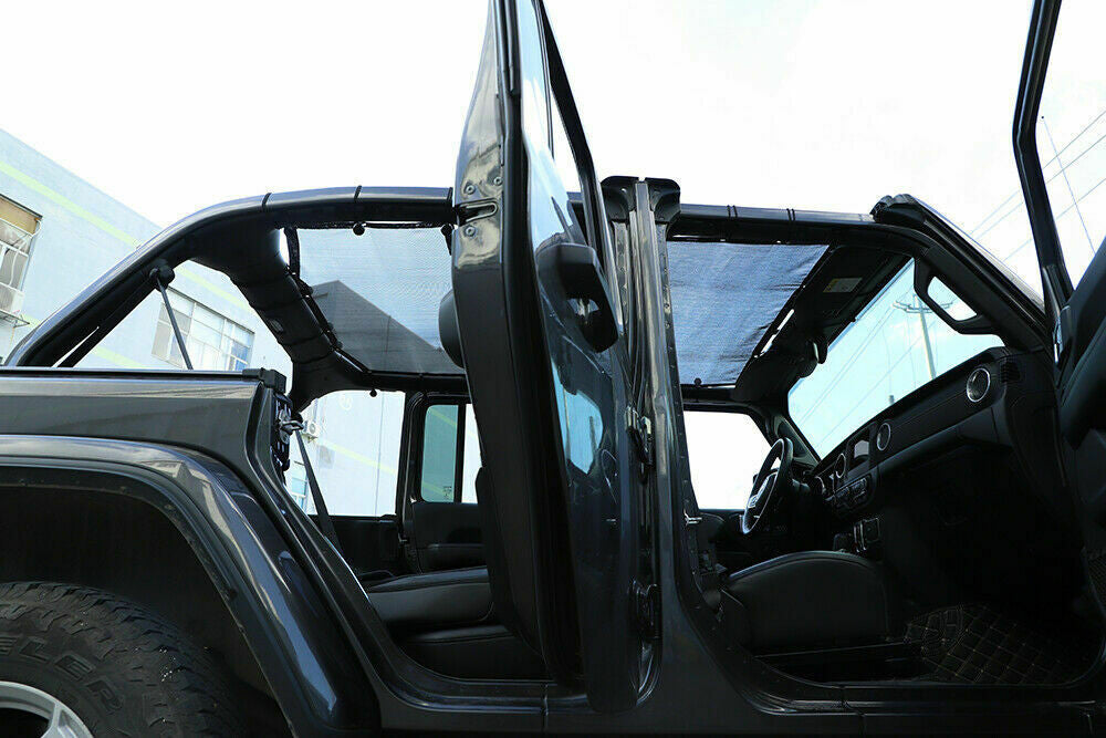Twin Mesh Bikini Shade Top Cover for Jeep Wrangler JL 4DR 2018-2023 Exterior Part