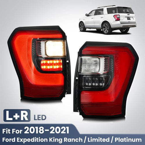 clear LED tail light view 1 for Ford Expedition Limited King Ranch Platinum (2018-2021)