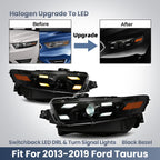 Fitment diagram for 2013-2019 Ford Taurus headlights