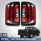 chrome LED tail light view 1 for GMC Sierra 1500 Factory LED Models (2016-2018)