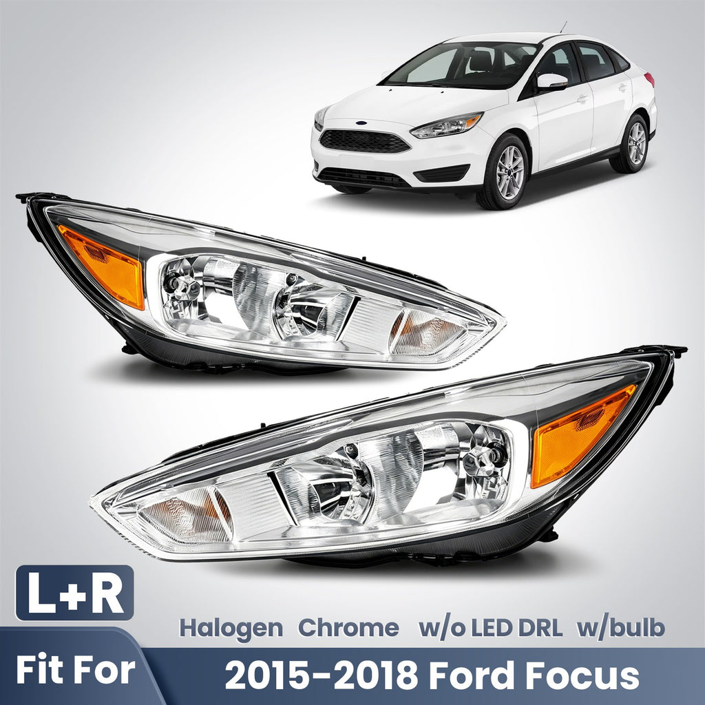 Fitment diagram for 2015-2018 Ford Focus headlights