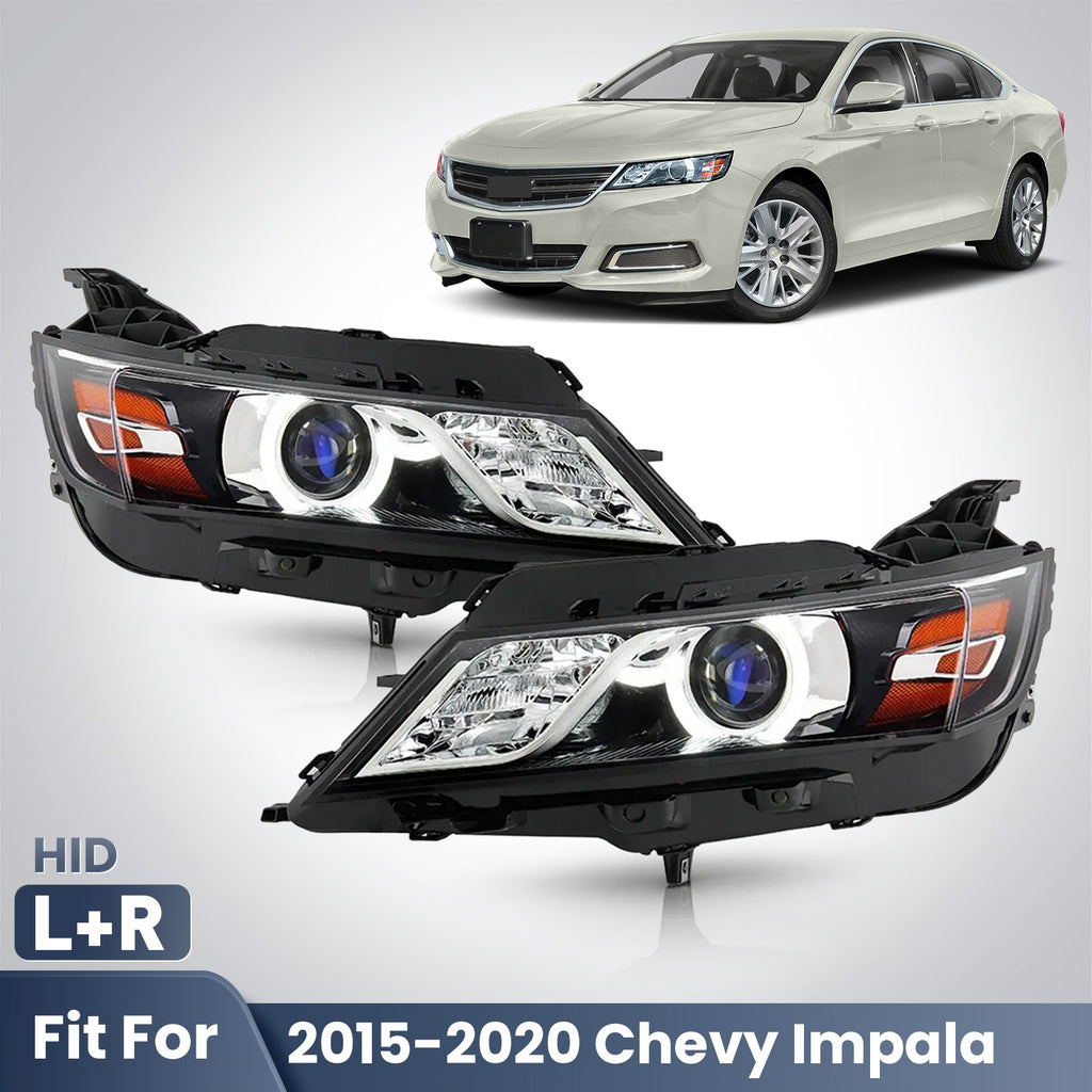 Fitment diagram for 2014-2020 Chevy Impala headlights