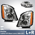 Chrome HID Projector headlight features and specifications for 2006-2011 Cadillac DTS