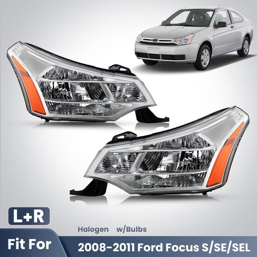 Fitment diagram for 2008-2011 Ford Focus headlights