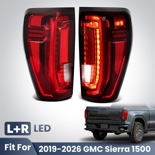chrome LED tail light view 1 for GMC Sierra 1500 (2019-2026)