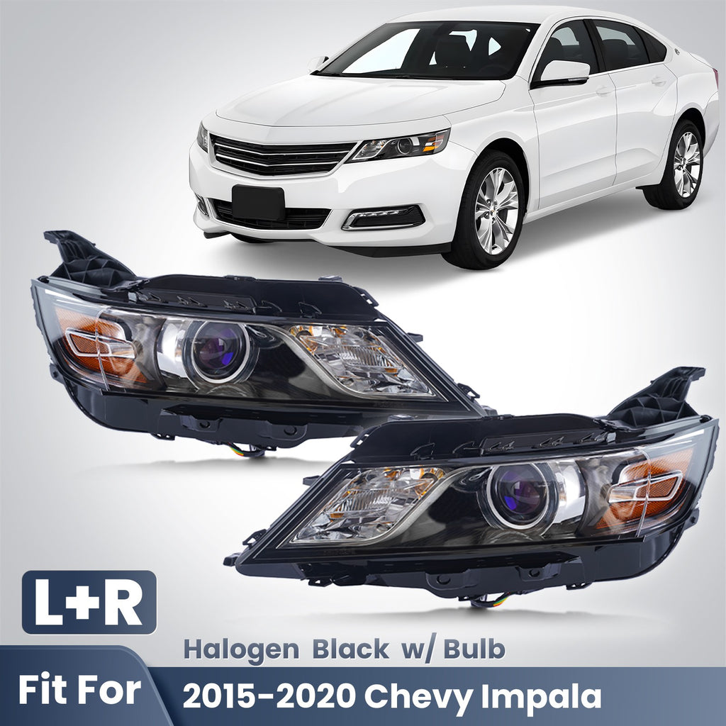 Fitment diagram for 2014-2020 Chevy Impala headlights