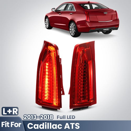 red full LED tail light view 1 for Cadillac ATS Sedan (2013-2018)