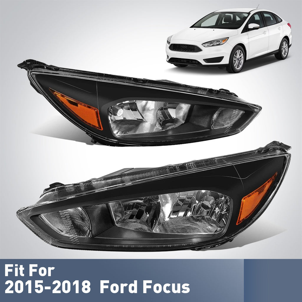 Fitment diagram for 2015-2018 Ford Focus headlights